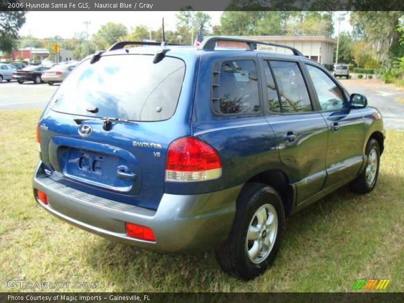 Nautical Blue / Gray 2006 Hyundai Santa Fe GLS