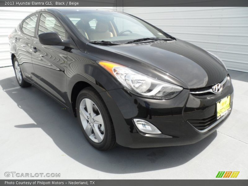 Black / Beige 2013 Hyundai Elantra GLS
