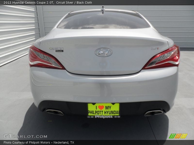 Circuit Silver / Black Cloth 2013 Hyundai Genesis Coupe 2.0T