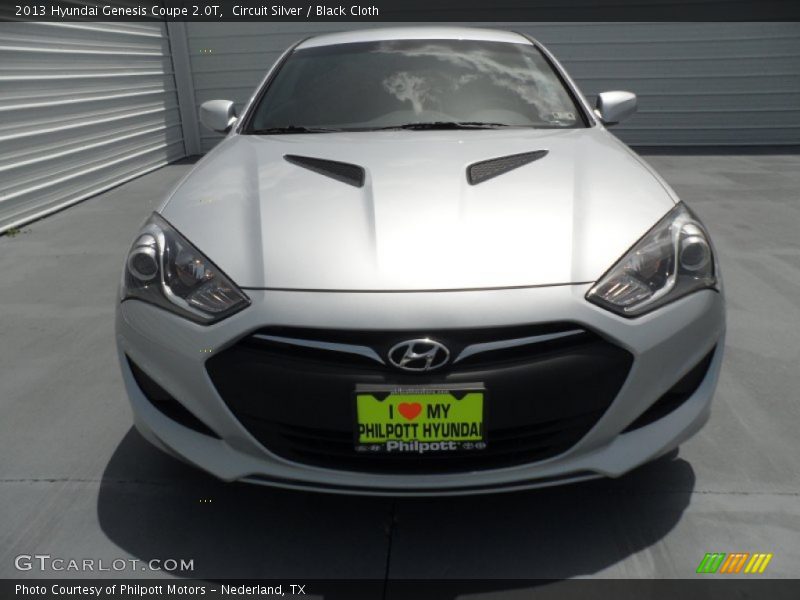 Circuit Silver / Black Cloth 2013 Hyundai Genesis Coupe 2.0T