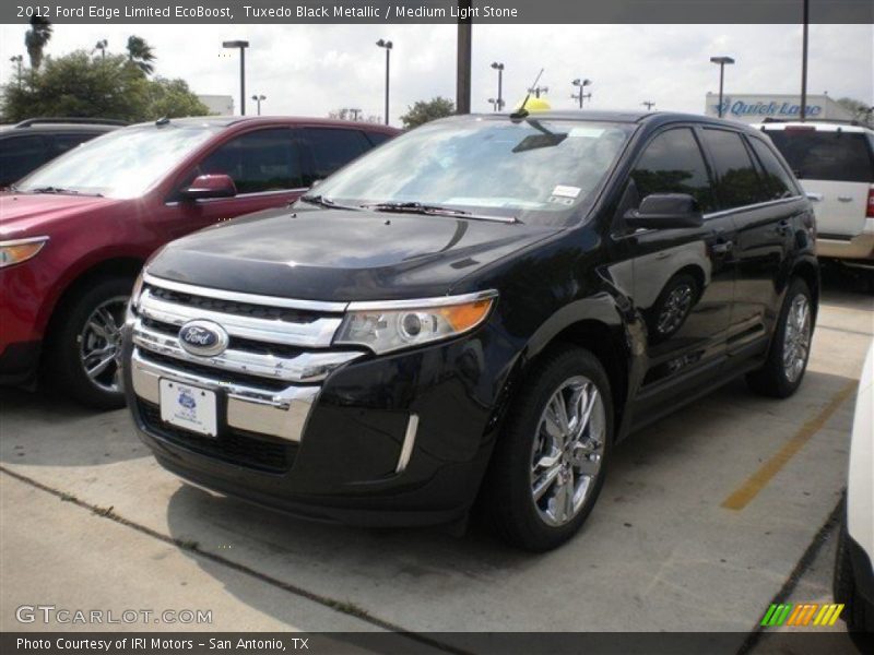 Tuxedo Black Metallic / Medium Light Stone 2012 Ford Edge Limited EcoBoost