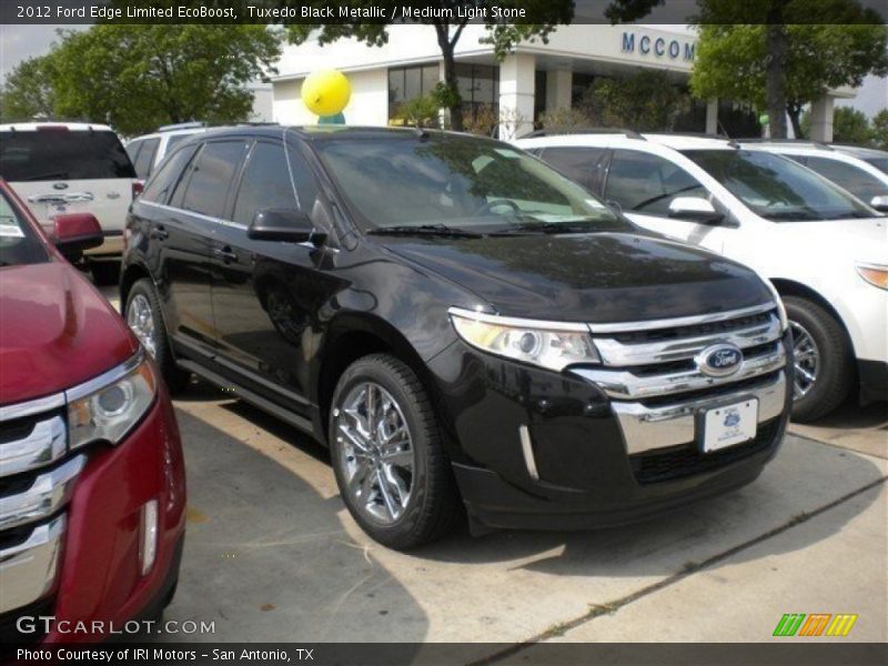 Tuxedo Black Metallic / Medium Light Stone 2012 Ford Edge Limited EcoBoost