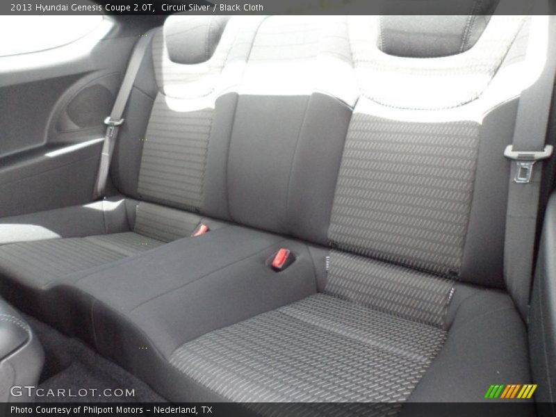 Rear Seat of 2013 Genesis Coupe 2.0T