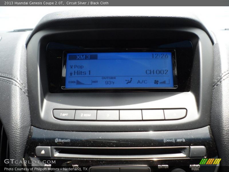 Audio System of 2013 Genesis Coupe 2.0T