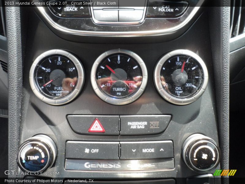  2013 Genesis Coupe 2.0T 2.0T Gauges