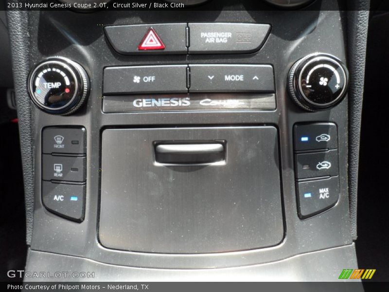 Controls of 2013 Genesis Coupe 2.0T