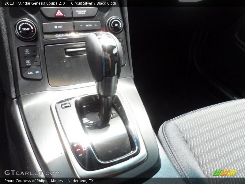 2013 Genesis Coupe 2.0T 8 Speed SHIFTRONIC Automatic Shifter