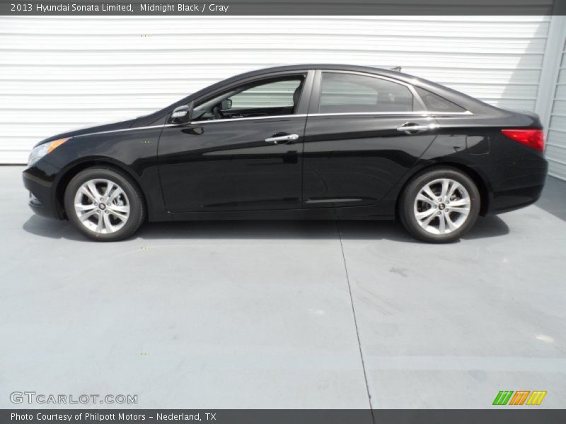 Midnight Black / Gray 2013 Hyundai Sonata Limited
