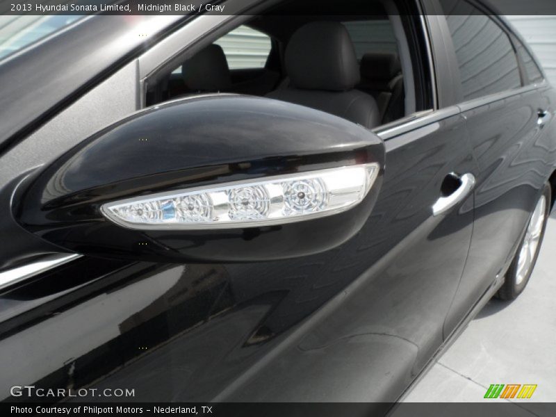 Midnight Black / Gray 2013 Hyundai Sonata Limited