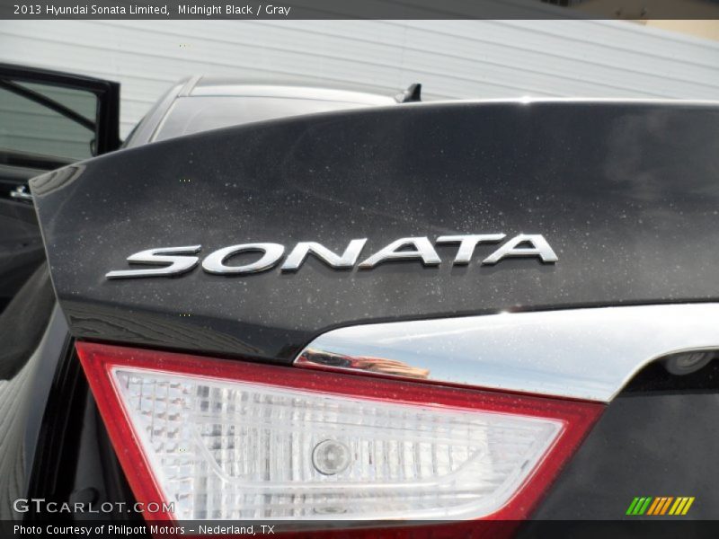 Midnight Black / Gray 2013 Hyundai Sonata Limited