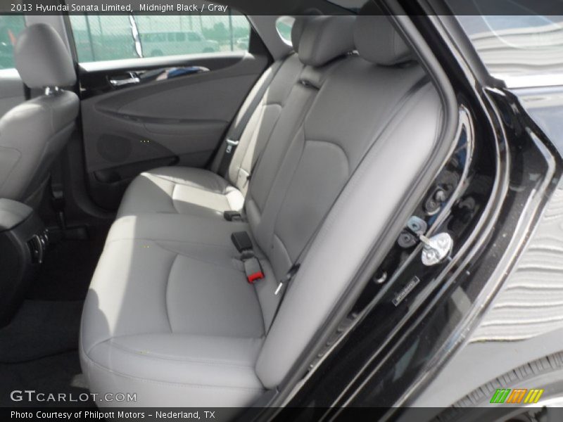 Midnight Black / Gray 2013 Hyundai Sonata Limited