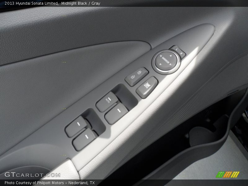 Midnight Black / Gray 2013 Hyundai Sonata Limited