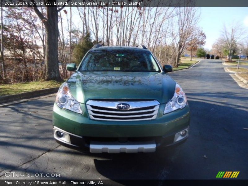 Cypress Green Pearl / Off Black Leather 2013 Subaru Outback 2.5i Limited