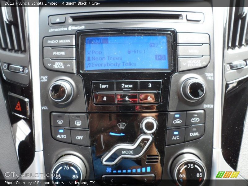 Midnight Black / Gray 2013 Hyundai Sonata Limited