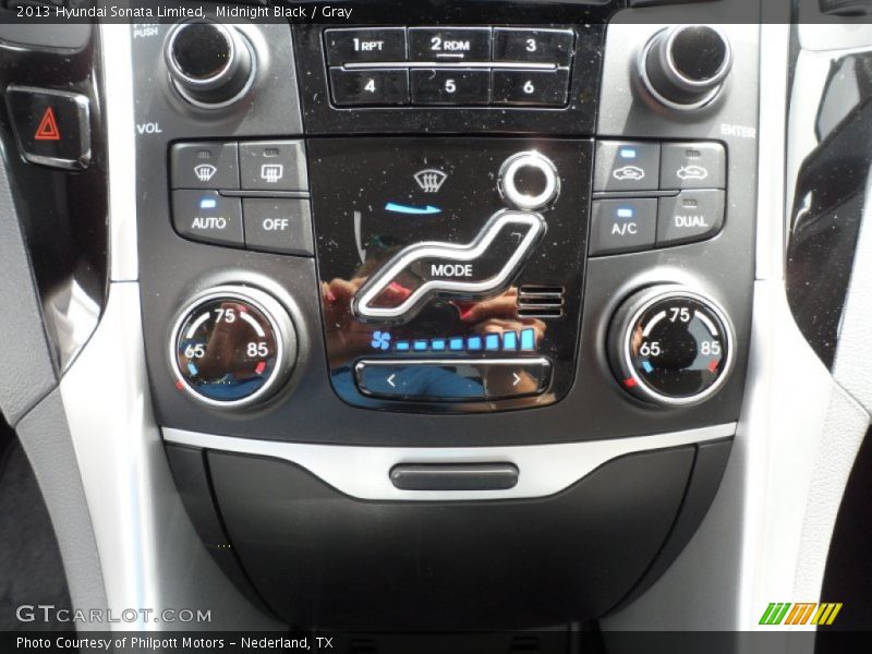 Midnight Black / Gray 2013 Hyundai Sonata Limited