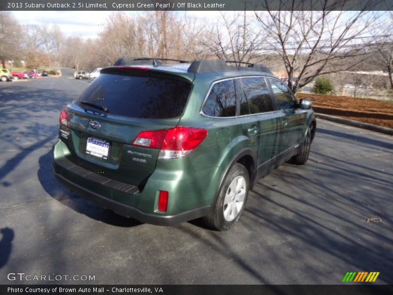 Cypress Green Pearl / Off Black Leather 2013 Subaru Outback 2.5i Limited