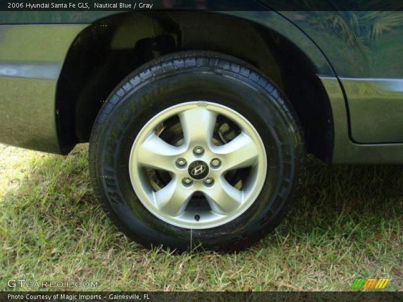 Nautical Blue / Gray 2006 Hyundai Santa Fe GLS