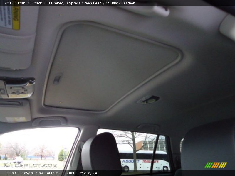 Cypress Green Pearl / Off Black Leather 2013 Subaru Outback 2.5i Limited