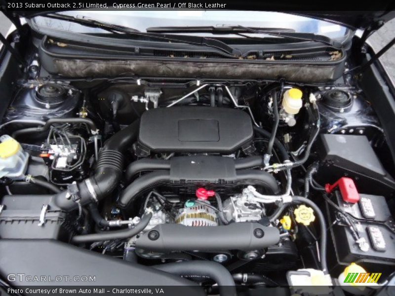 Cypress Green Pearl / Off Black Leather 2013 Subaru Outback 2.5i Limited