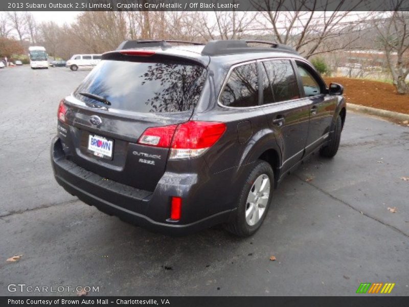 Graphite Gray Metallic / Off Black Leather 2013 Subaru Outback 2.5i Limited