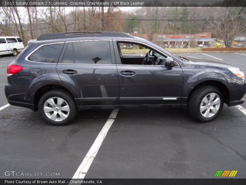 Graphite Gray Metallic / Off Black Leather 2013 Subaru Outback 2.5i Limited