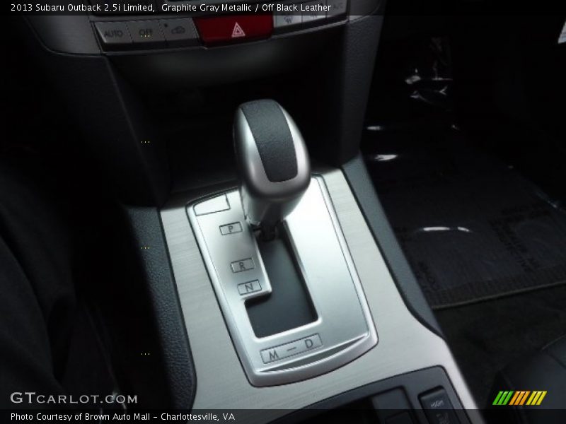 Graphite Gray Metallic / Off Black Leather 2013 Subaru Outback 2.5i Limited