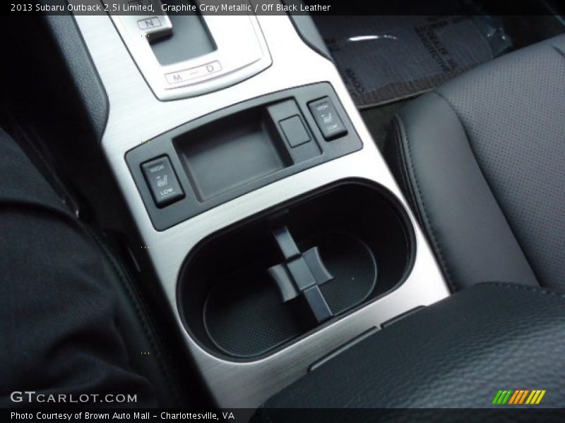Graphite Gray Metallic / Off Black Leather 2013 Subaru Outback 2.5i Limited