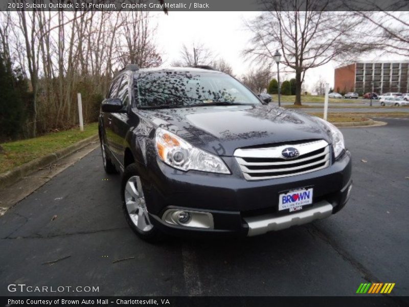 Graphite Gray Metallic / Black 2013 Subaru Outback 2.5i Premium