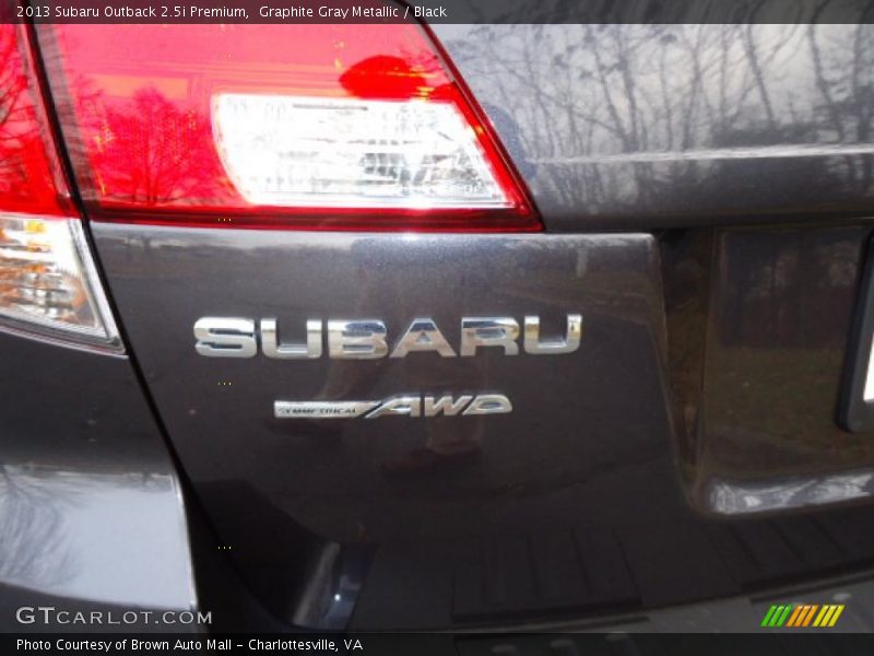 Graphite Gray Metallic / Black 2013 Subaru Outback 2.5i Premium