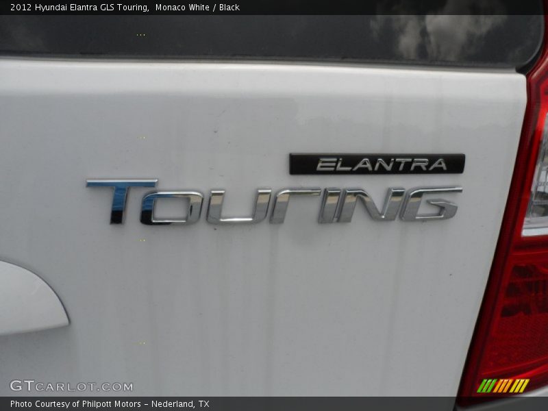 Monaco White / Black 2012 Hyundai Elantra GLS Touring