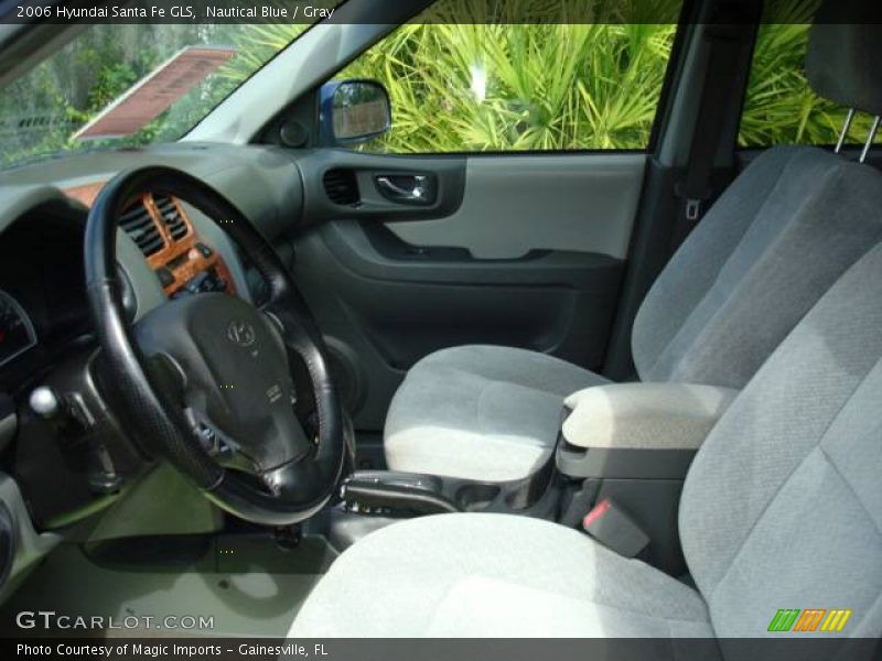 Nautical Blue / Gray 2006 Hyundai Santa Fe GLS