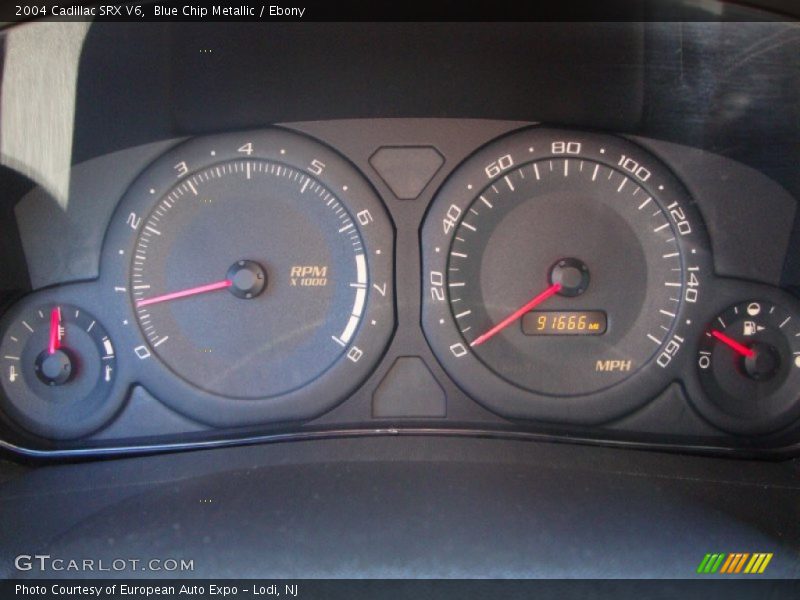 Blue Chip Metallic / Ebony 2004 Cadillac SRX V6