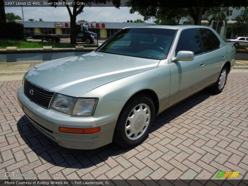 Silver Jade Pearl / Gray 1997 Lexus LS 400