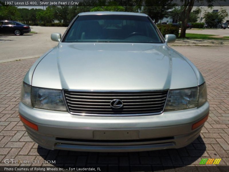 Silver Jade Pearl / Gray 1997 Lexus LS 400