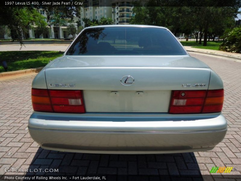 Silver Jade Pearl / Gray 1997 Lexus LS 400