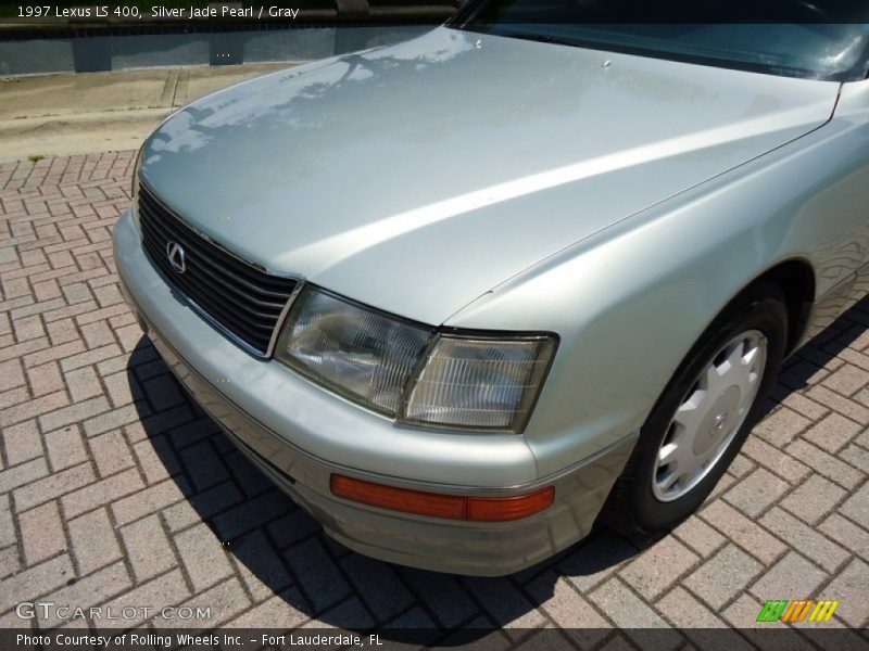 Silver Jade Pearl / Gray 1997 Lexus LS 400