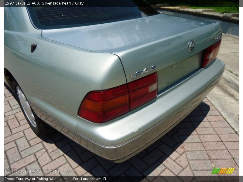 Silver Jade Pearl / Gray 1997 Lexus LS 400
