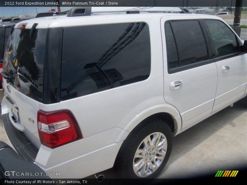White Platinum Tri-Coat / Stone 2012 Ford Expedition Limited
