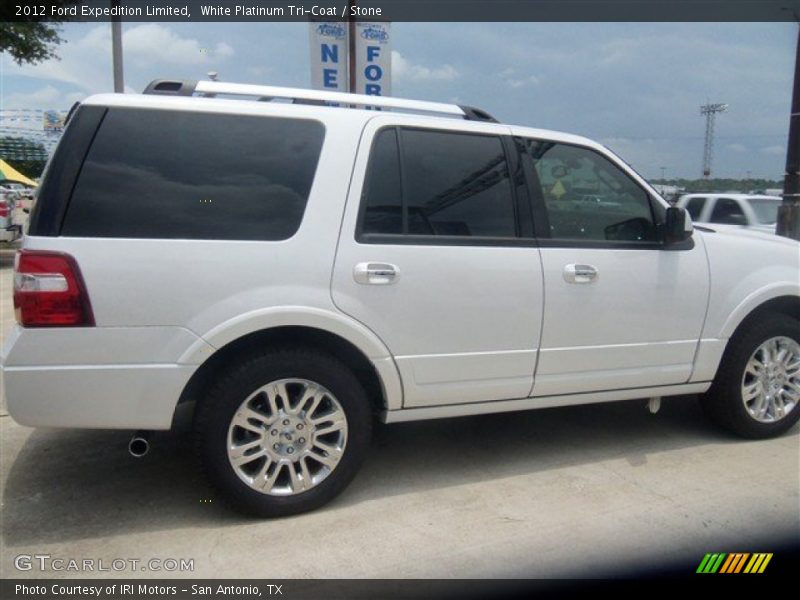 White Platinum Tri-Coat / Stone 2012 Ford Expedition Limited