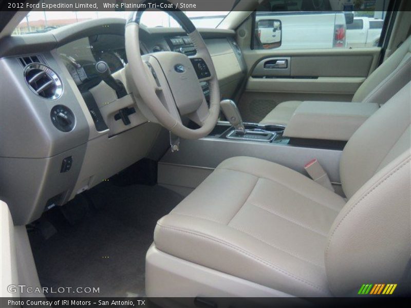 White Platinum Tri-Coat / Stone 2012 Ford Expedition Limited