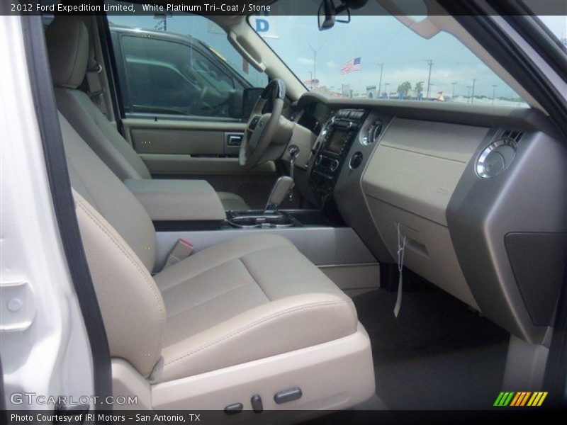 White Platinum Tri-Coat / Stone 2012 Ford Expedition Limited