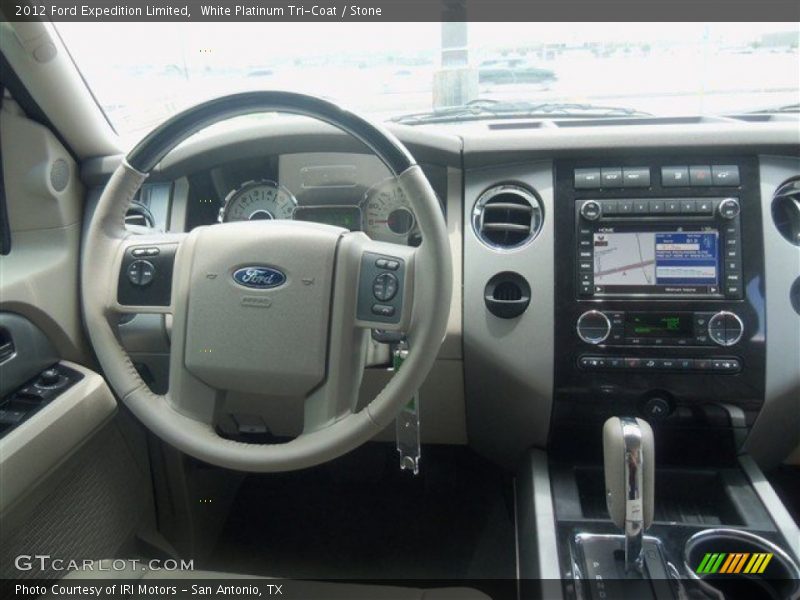 White Platinum Tri-Coat / Stone 2012 Ford Expedition Limited