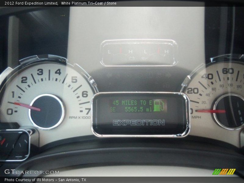 White Platinum Tri-Coat / Stone 2012 Ford Expedition Limited