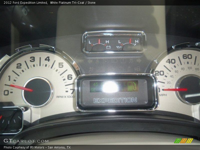 White Platinum Tri-Coat / Stone 2012 Ford Expedition Limited