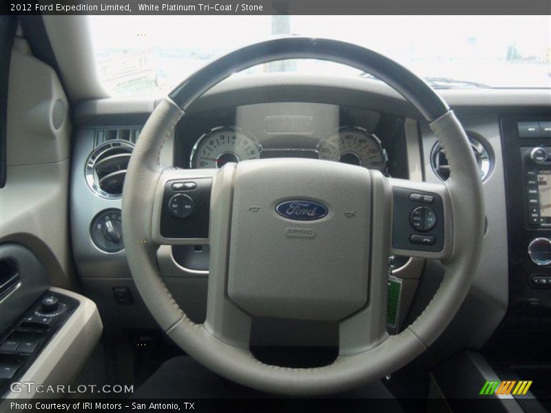 White Platinum Tri-Coat / Stone 2012 Ford Expedition Limited
