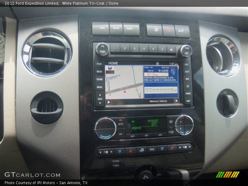 White Platinum Tri-Coat / Stone 2012 Ford Expedition Limited