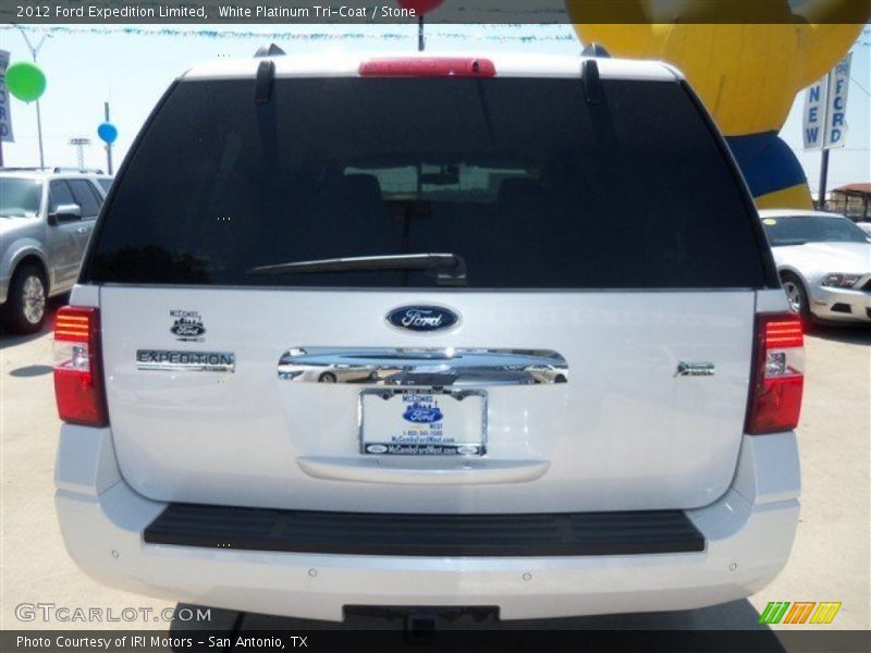 White Platinum Tri-Coat / Stone 2012 Ford Expedition Limited