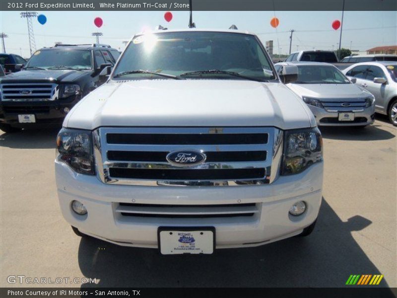 White Platinum Tri-Coat / Stone 2012 Ford Expedition Limited