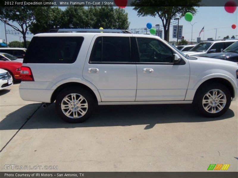 White Platinum Tri-Coat / Stone 2012 Ford Expedition Limited