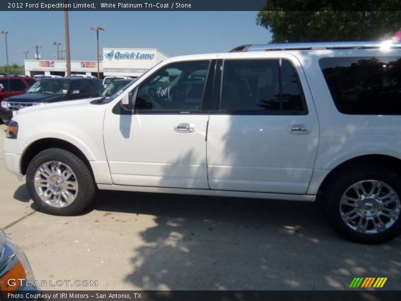 White Platinum Tri-Coat / Stone 2012 Ford Expedition Limited